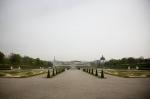 Belvedere Utsikt över trädgården vid nedre Belvedere i Wien, Österrike.