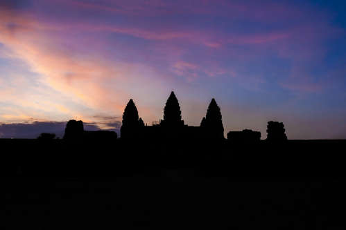 Angkor Wat i siluett