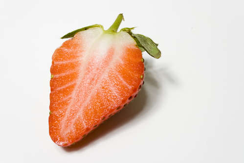 Delad jordgubbe