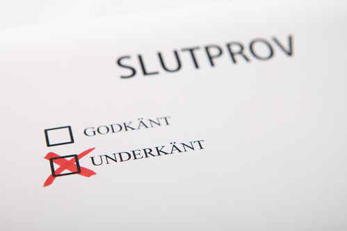 Underkänt slutprov