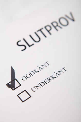 Godkänt slutprov