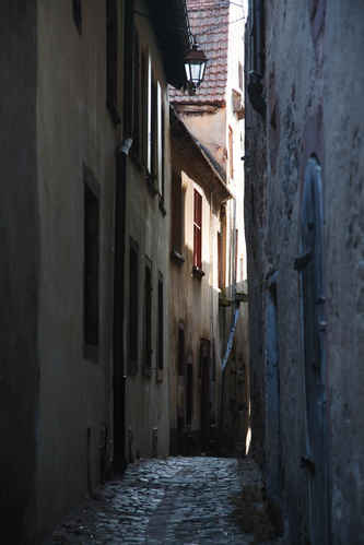 Smal gränd i Riquewihr