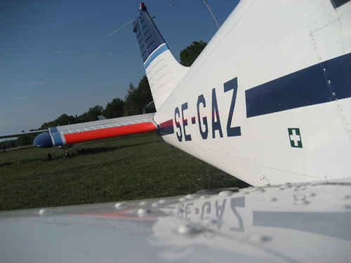 Flygplans stabilisator och fena