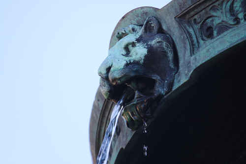 Fontän i Brunnsparken