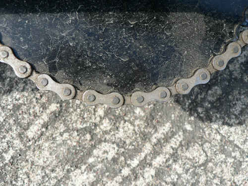 Cykelkedja på ett drev