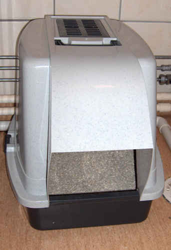 Kattlåda med kattsand