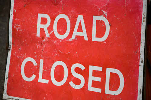 Road closed