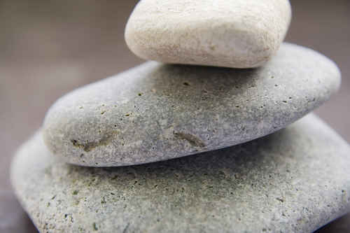 Närbild på stenar