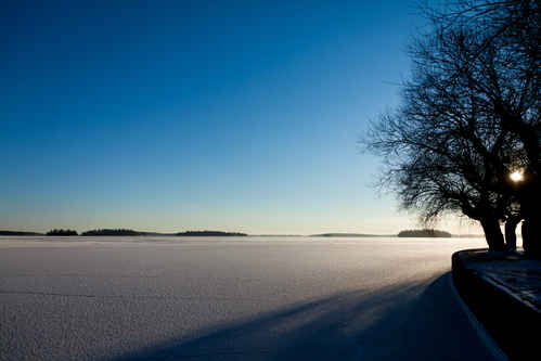 Frusen sjö