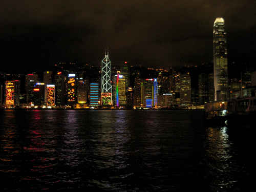Hong Kong by night