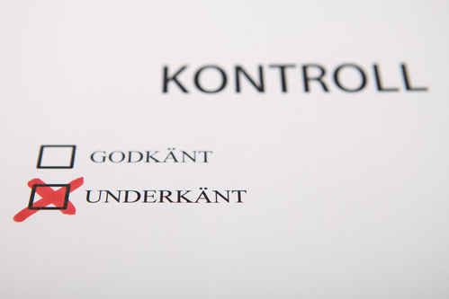 Underkänd kontroll