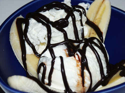 Glass och banan