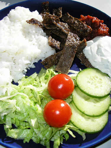 Kebab med ris
