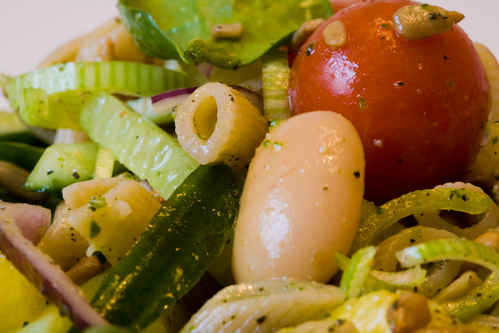 Bön och pastasallad