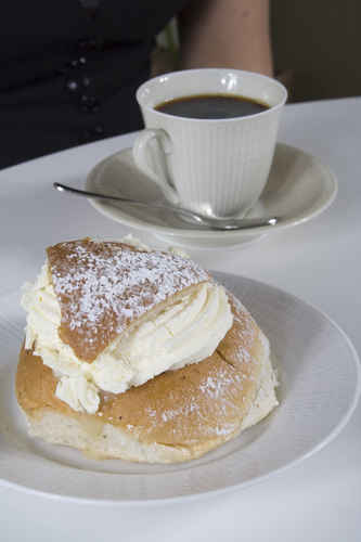 Semla och kaffe