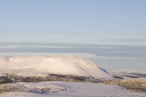 Snöigt berg